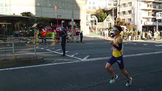 【現地映像】 箱根駅伝2023　1区　大井消防署付近　学生連合首位独走