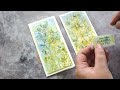 stamping with watercolours