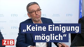 Kickl zum Scheitern der Verhandlungen | ZIB Spezial vom 12.02.2025