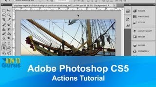 Adobe Photoshop CS5 Actions Tutorial : How to Use Photoshop Actions Sets