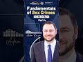 Fundamentals of sex crimes