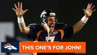 John Elway helicopters in Super Bowl XXXII | NFL's Greatest Moments