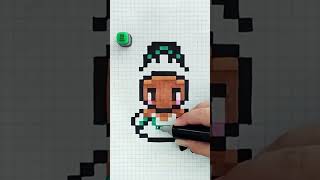 Pintando a TIANA en pixel art #pixelart #tiana