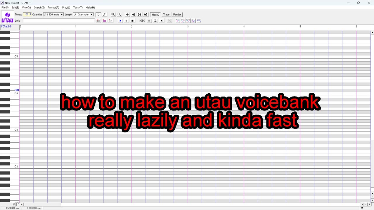 How To Make An Utau Voicebank Really Lazily And Kinda Fast Youtube