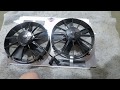 Corvette Radiator and SPAL fans