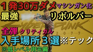 【最強武器】神火力リボルバーの入手場所３選！【改造/テック装備/サイバーパンク2077/サムのPS5げーむ配信所/クエーサー/方法/とり方/取り方】