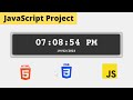Build Digital Clock | JavaScript Project Tutorial For Beginners