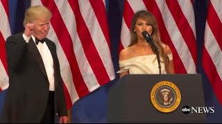 First Lady Melania Trump Speaks at Inaugural Ball | ABC News