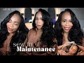 How to : maintain a sew-in so you NEVER have to go back to the salon | Simone Sharice