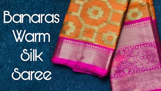 Banaras warm silk saree || 9493344164 || sravyacollections || household collections