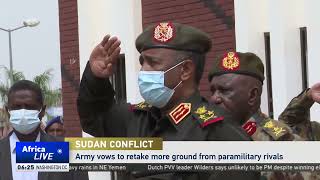 Sudan to push for the recapture of more ground from RSF