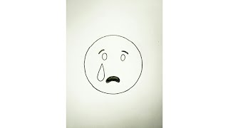 SAD Emoji {Line Drawing} #sad #emoji #feeling @NitinKumarArt