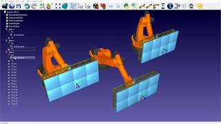 Using Python to synchronize 3 KUKA robots - RoboDK