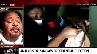 Prof Ibbo Mandaza on Zambia's presidential elections