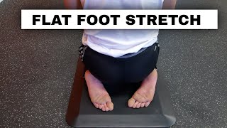 Stretch for flat feet - hero's pose exercise for flat feet and collapsed arches