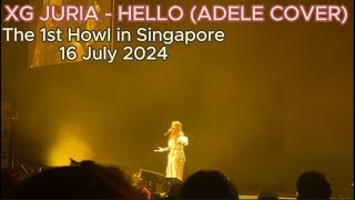 [4K] XG JURIA - HELLO (The 1st Howl in Singapore) 16 July 2024