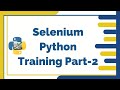 Selenium Python Training Part-2
