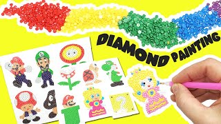 The Super Mario Bros Movie DIY Diamond Painting Craft Tutorial at School