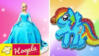 Hoopla Recipes | Disney Frozen Elsa Doll Cake | Birthday Cake Decorating for Beginners