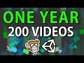 One Year of Epic Tutorials! (200 Videos, Unity 2019)