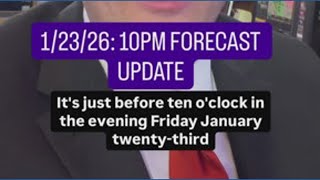 Before the 10pm news forecast update