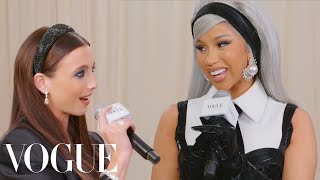 Cardi B Still Gets Nervous Before a Red Carpet | Met Gala 2023 With Emma Chamberlain | Vogue