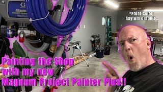 Painting the Shop \u0026 Reviewing the  Graco Magnum Project Painter Plus