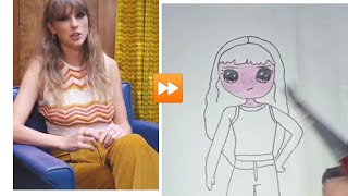 HOW TO DRAW TALOR SWIFT/HOW TO DRAW CUTE CELEBRITIES/MIDNIGHTS LAVENDER HAZE #howtodraw #artists