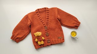 Making a Cardigan with Teddy Bears