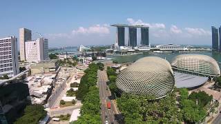 DJI Phantom 2 Vision+ around the Padang / Esplanade area