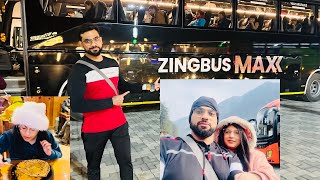 Delhi to Manali by Bus Zingbus Max Free Food Luxury Bus Experience