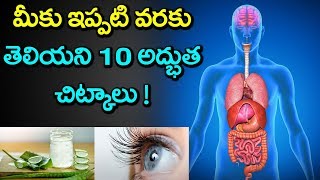 మీకు ఇప్పటివరకు తెలియని 10 అద్భుతమైన చిట్కాలు | Unbelievable Top 10 Health Tips in telugu