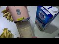 【烹饪厨房】一分钟学会 香蕉🍌奶昔 1 min diy banana milk shake 2020