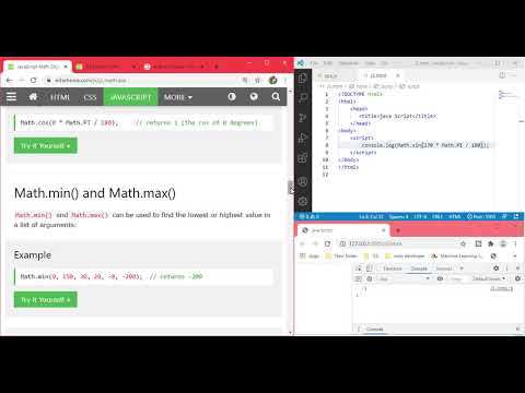 W3School JavaScript Math Object - YouTube