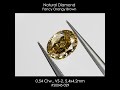 buy loose natural oval diamond 0.54 ct vs 2 fancy orange brown untreated for jewelry