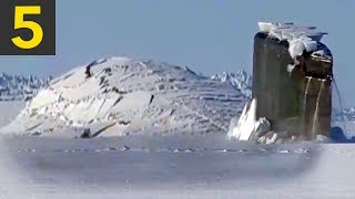 Top 5 Submarine Surfaces Through Ice