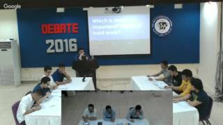 DJIS Debate 2016: Final Debate - 11 Silver VS 11 Red \