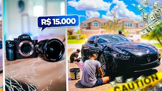 Tentei Lavar meu carro \u0026 Quase Perdi Minha Câmera! ‹ EduKof ›