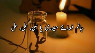 Janam Fida E Haideri Ya Ali lyrics urdu | Amjad Baltistani | Manqabat Lyrics