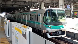 東京メトロ南北線9000系9122編成 急行新横浜行き 武蔵小杉駅発車