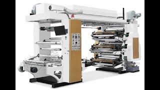 flexographic printing machine 6 color stack type