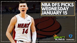 NBA DFS LIVE PRE-LOCK Q\u0026A: WEDNESDAY JANUARY 15th FanDuel \u0026 DraftKings Lineup Advice