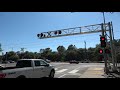 sacrt 132 light rail outbound glenn dr. railroad crossing folsom ca