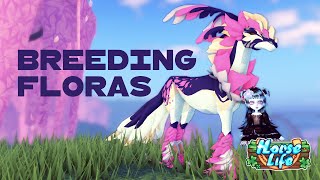 breeding pretty floras in roblox horse life! / breeding series - episode 2