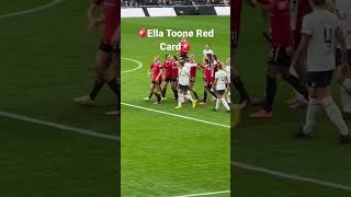Is this a straight red card?             #ellatoone #redcard #manunited #womensfootball