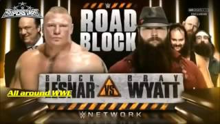 WWE Roadblock 2016 Official Match Card - All Around WWE
