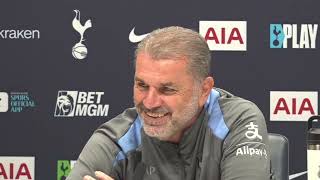 FULL PRESS CONFERENCE (Including Both Embargoed Sections): Ange Postecoglou: Tottenham v Aston Villa