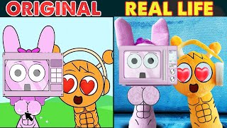 Best Tiktok of Incredible Sprunki Lily OC Sinner Edition But LOVE SUS MOD | Original vs Plush Toys