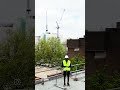 Construction video with a drone