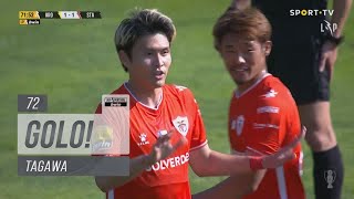 Goal | Golo Tagawa: FC Arouca 1-(1) Santa Clara (Liga 21/22 #30)